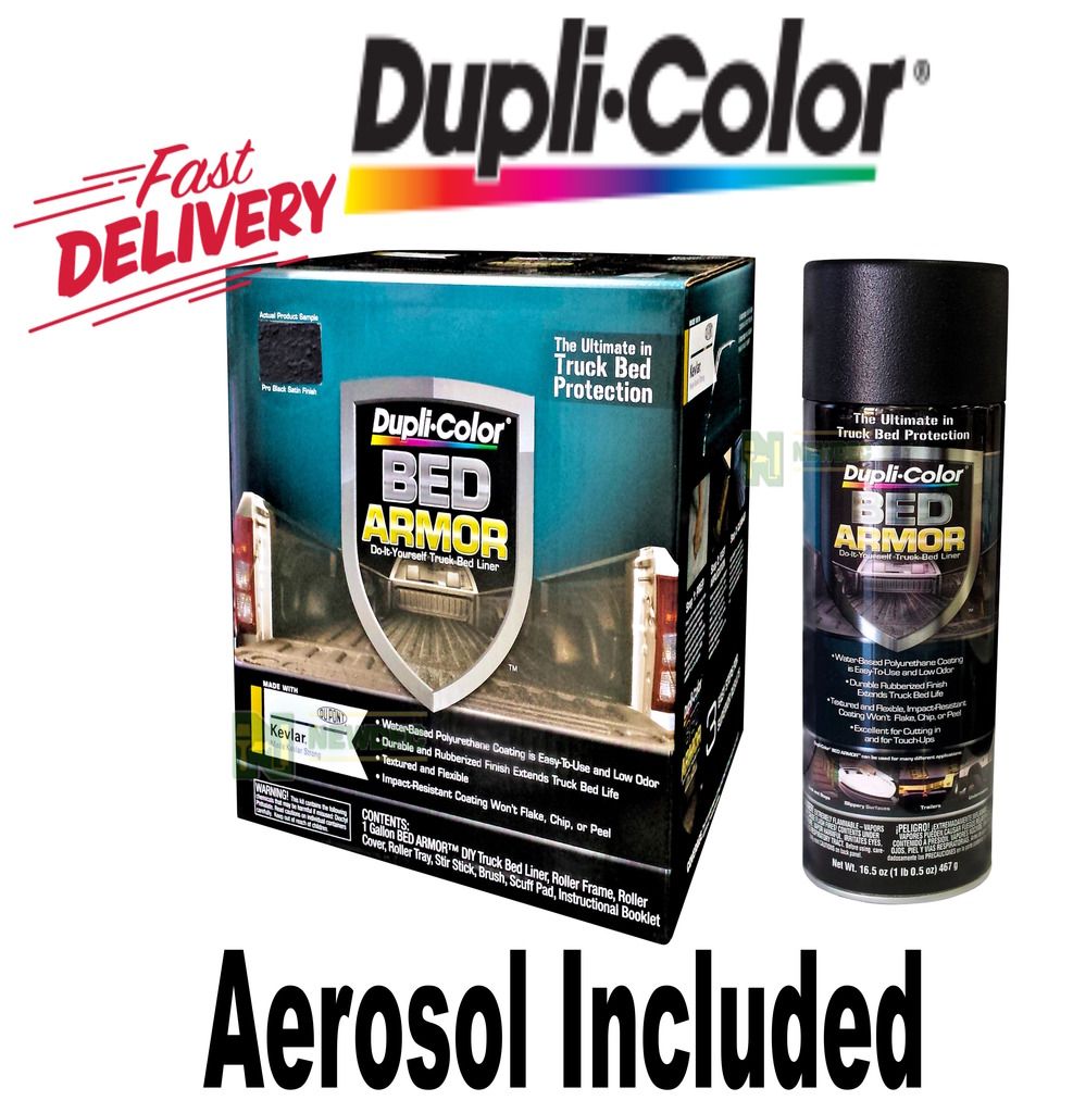DUPLICOLOR BED ARMOR DIY KIT UTE TRUCK 3.78 LITRE LINER KIT RUBBER