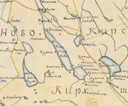 Фрагмент карты Выборгского уезда 1802 года