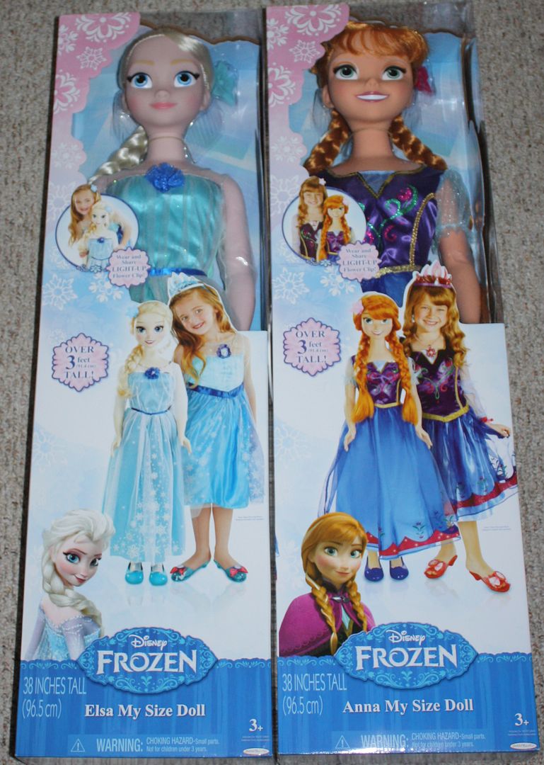 2 Disney Frozen Dolls Elsa And Anna My Size Doll 38 Tall Brand New Ebay 3587