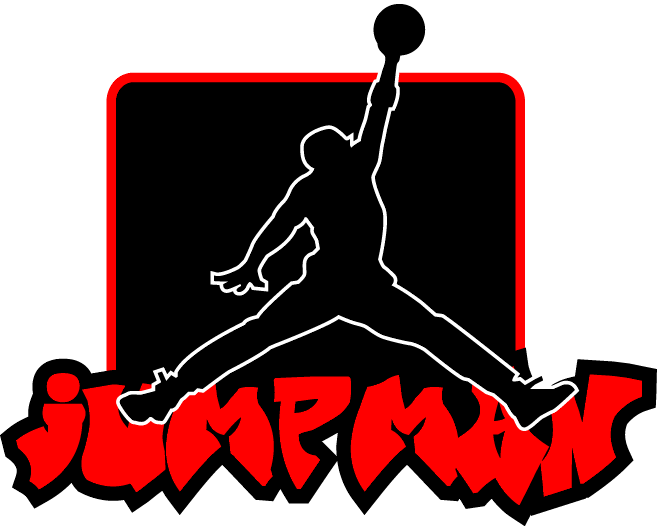 orange jumpman logo