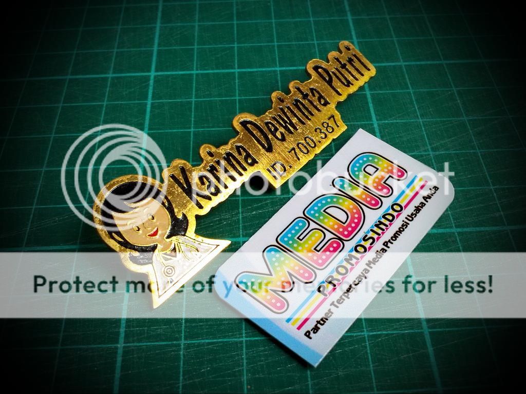 Name Tag Etching, Name Tag Sepuh emas, Brevet Sepuh emas, Name Tag Contur, Name Tag Kuningan