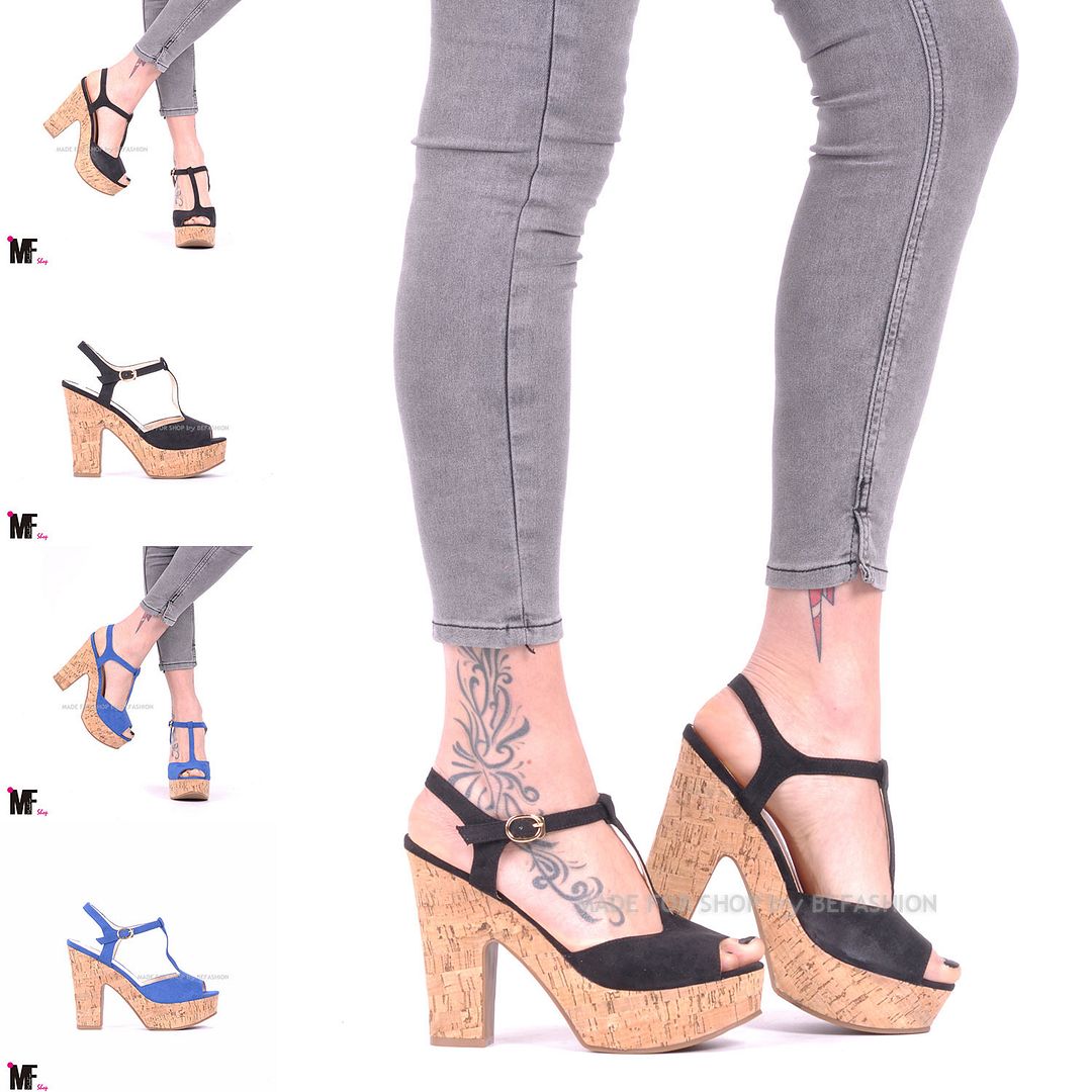 scarpe SANDALI TACCO 12 sughero donna ECO pelle scamosciata cinturino C5813 scarpe SANDALI TACCO 12 sughero donna ECO pelle scamosciata cinturino C5813