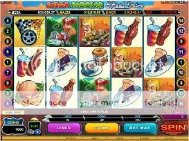 Riverbelle Online Casino's latest major progressive jackpot slot, MEGA MOOLAH 5 REEL DRIVE.